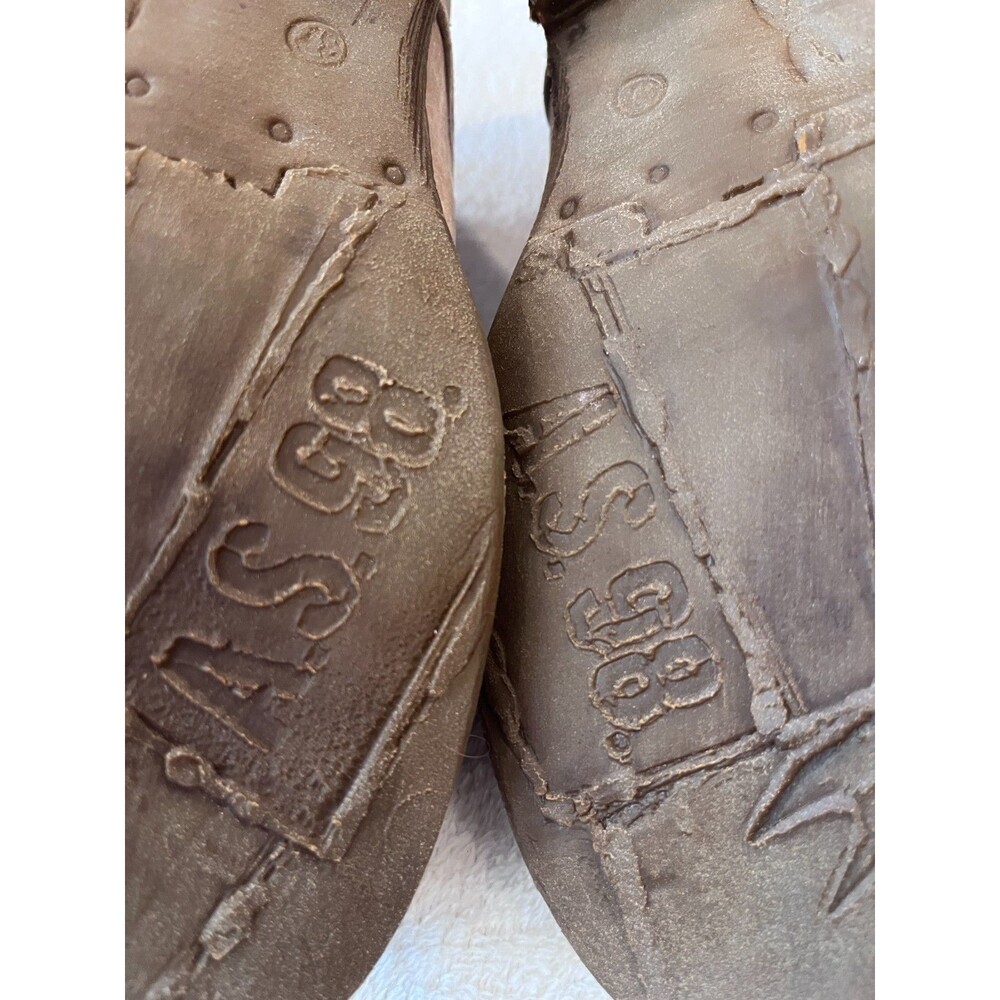 A.S.98 ZURI Gray Leather Shoes Size 37 US  6.5-7 Tassel Lace Up AS 98 Oxford NEW - Picture 12 of 12